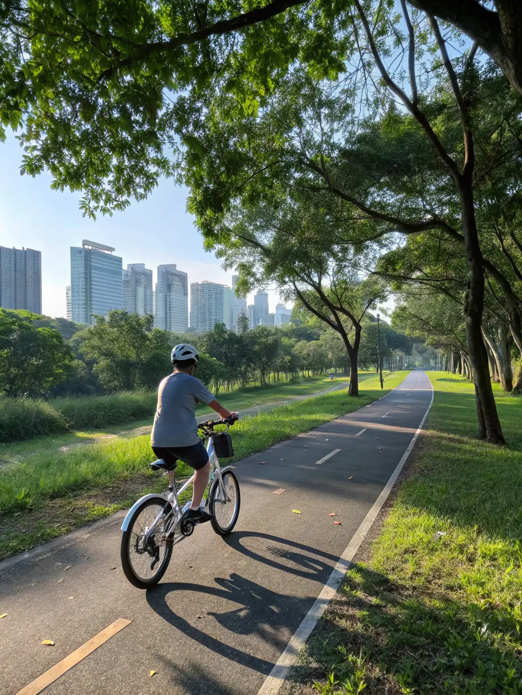 A person riding an e-bike on a scenic coastal path, showcasing the freedom and convenience of electric biking.